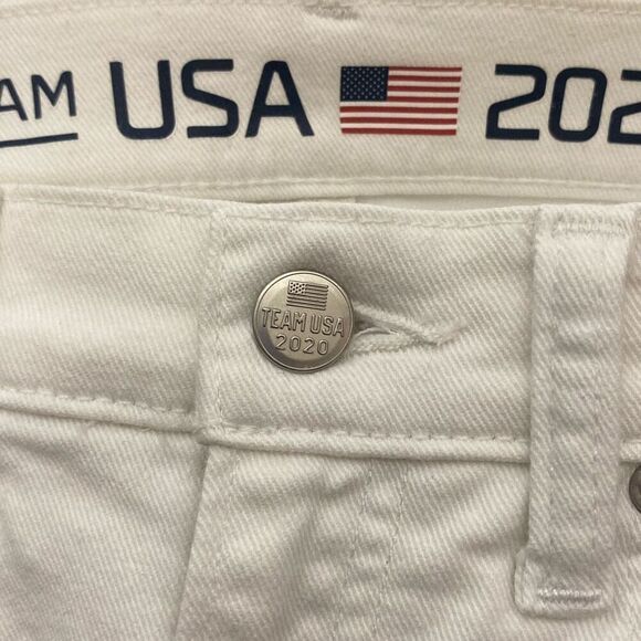 Polo Ralph Lauren Women's White 2020 Team US Olympics Denim Jeans Size 2 - Picture 14 of 14